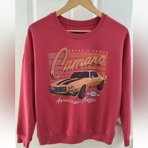 Chevrolet Camaro Womens Sweatshirt Official GM Graphic Size Medium Red
